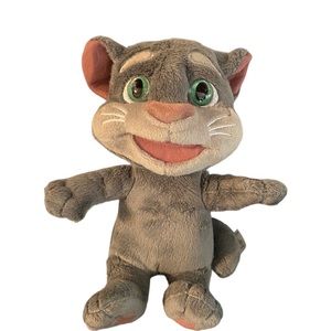 Talking Friends TOM CAT Talking Repeating 9" Gray Talk Back Plush Dragon-i